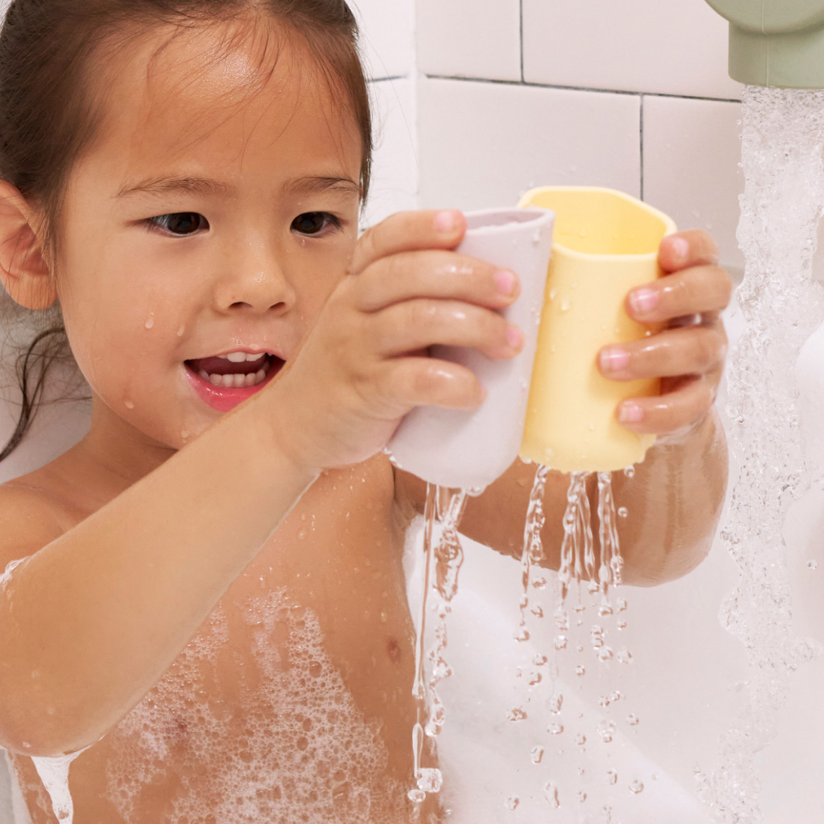 Lalo Stacking Cups - Sage Multi.