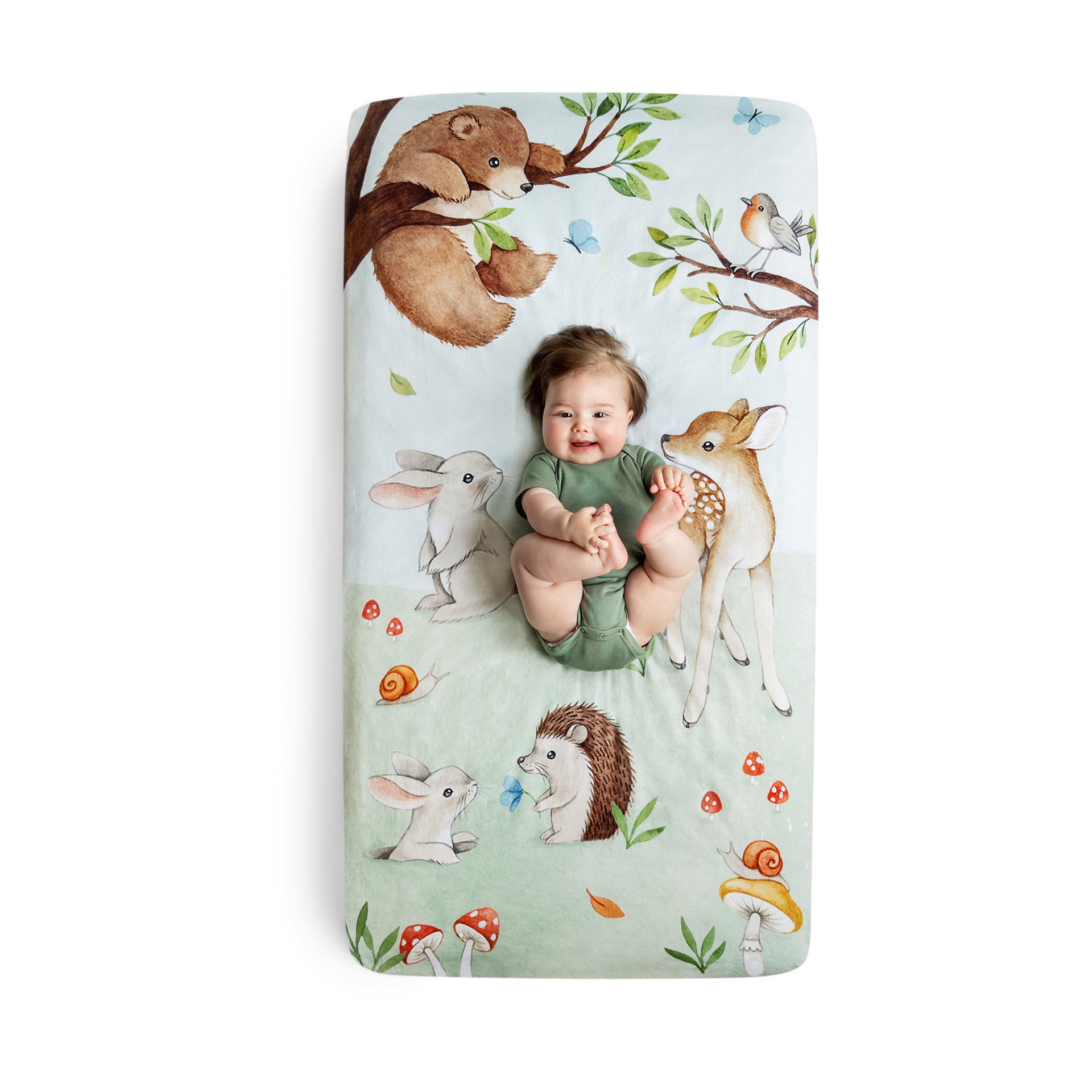 Rookie Humans Cotton Sateen Crib Sheet - Enchanted Forest - $24.50.