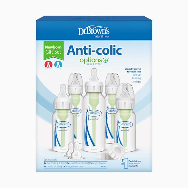 Dr. Brown's Anti-colic Options+ Narrow Baby Bottle Newborn Gift Set.