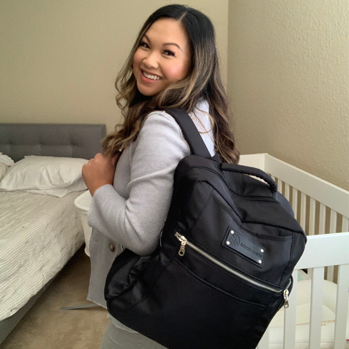 Sarah Wells Kelly Breast Pump Backpack - Black.