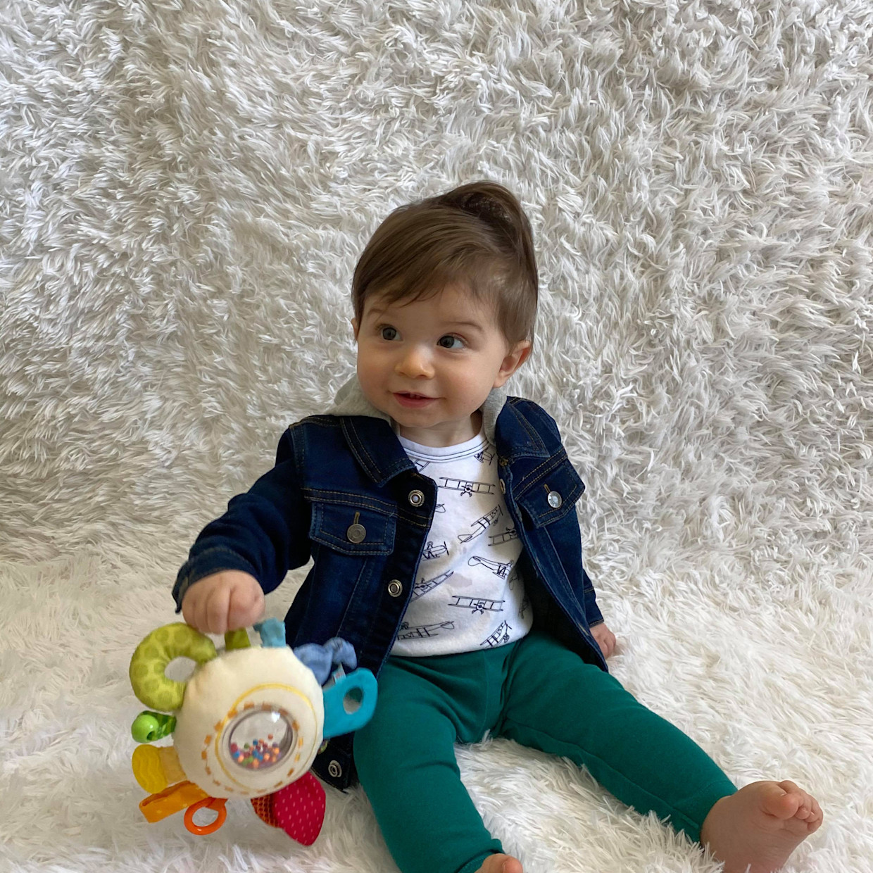 HABA Rainbow Round Teether Cuddly.