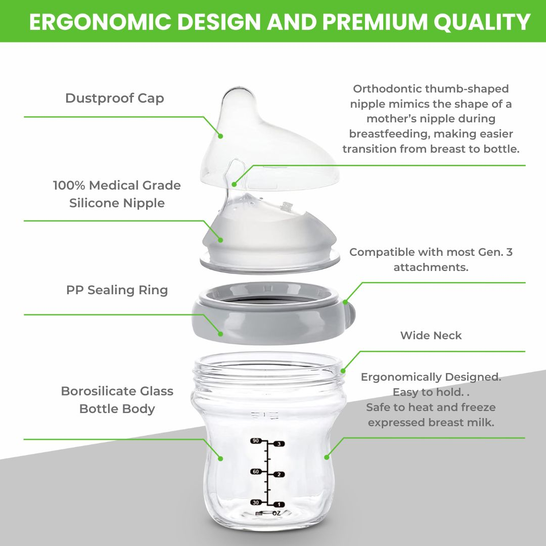 Haakaa Glass Baby Bottle.