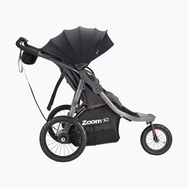 Joovy ZoomX2 Twin Double Jogging Stroller - Forged Iron.