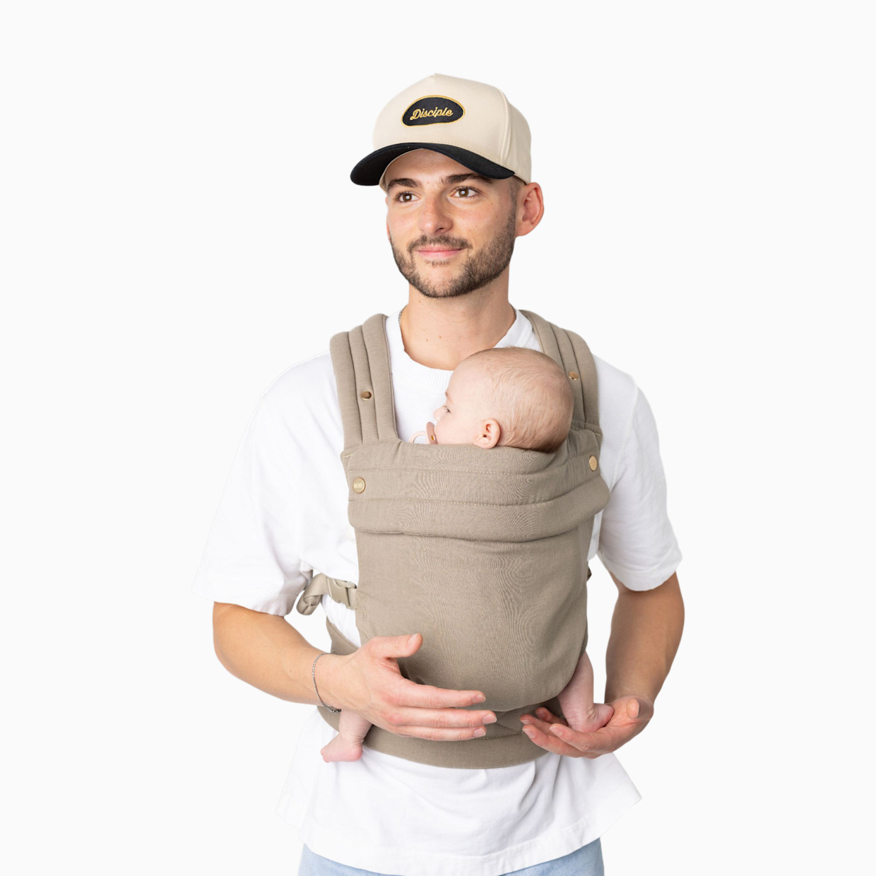 MABĒ The Monarch Baby Buckle Carrier - Stone Sage.