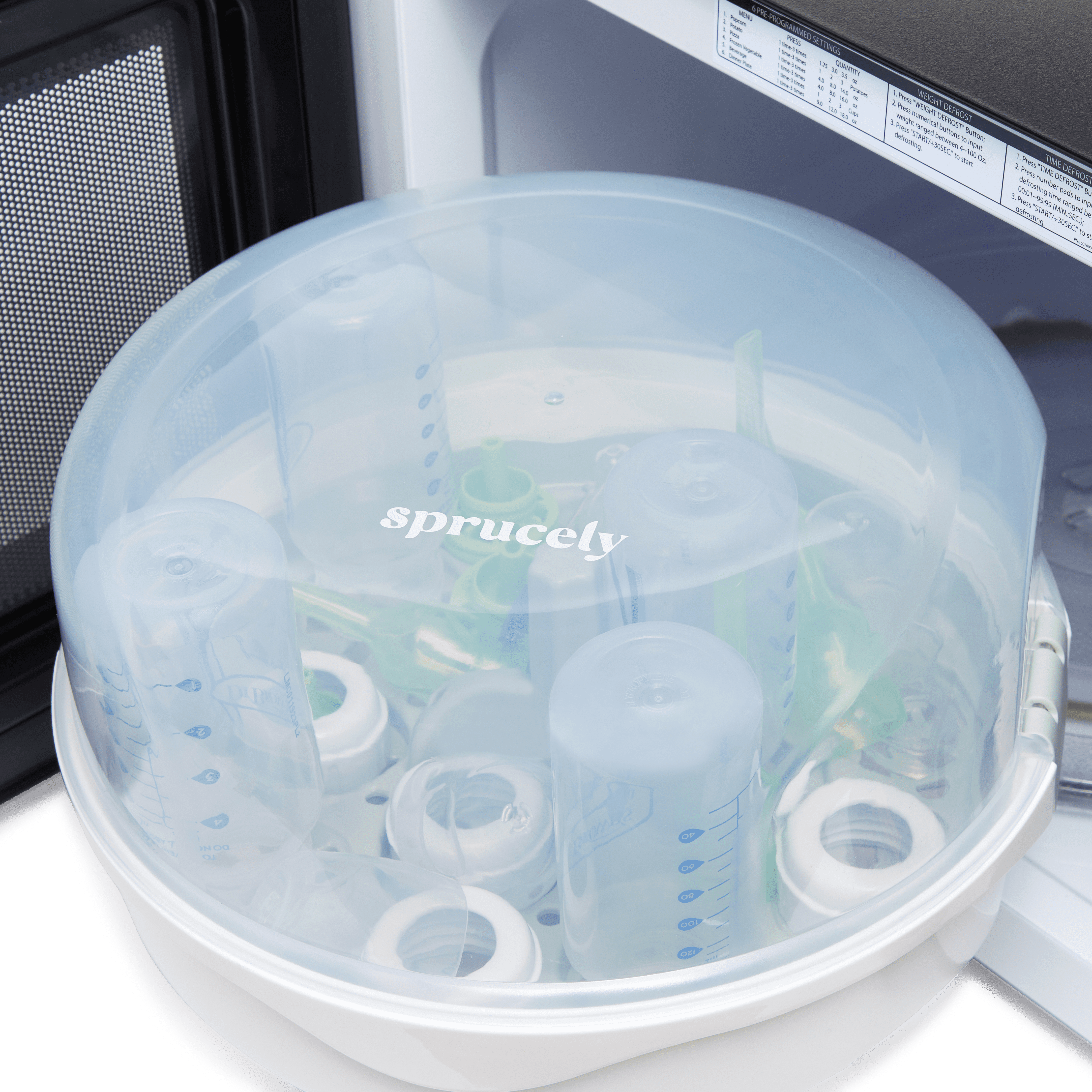 Sprucely Microwave Steam Sterilizer.