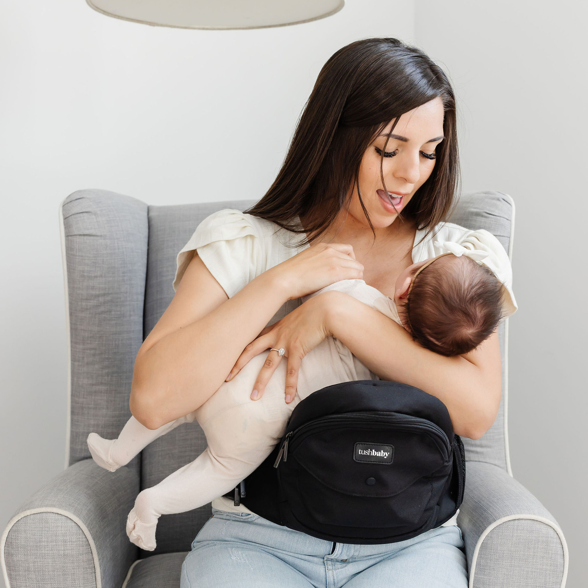 New Black tush baby  Hands-Free Baby Waist Seat Belt - Comfortable Support Moms Have you heard? There main image 3