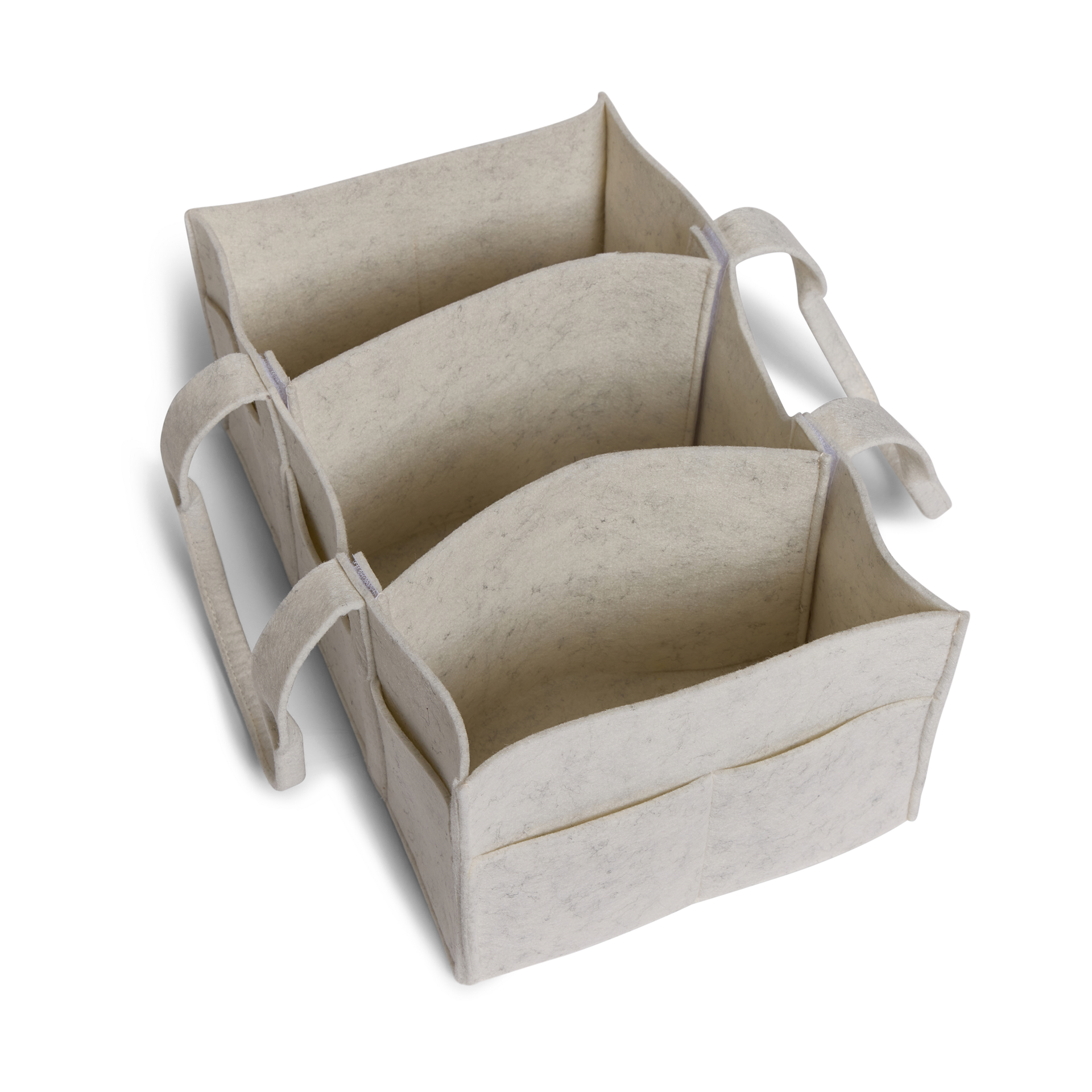 Sprucely Felt Diaper Caddy.