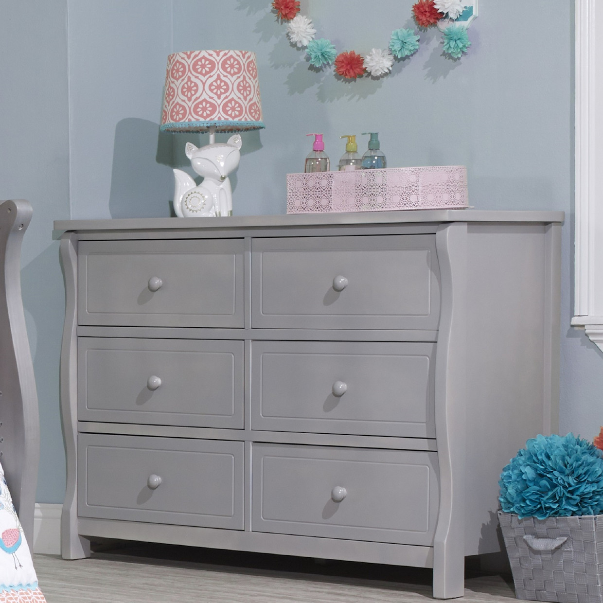 Sorelle Princeton Elite Double Dresser - Weathered Gray.