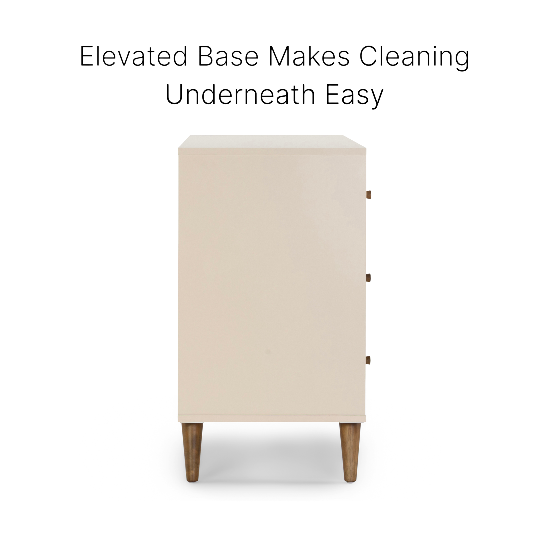 dadada Austin 5-Drawer Dresser - Almond Milk/Walnut.