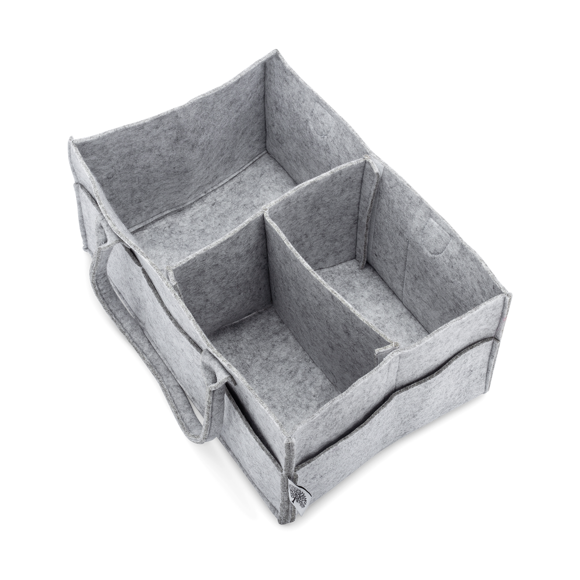 Parker Baby Co. Diaper Caddy - Gray, Large.