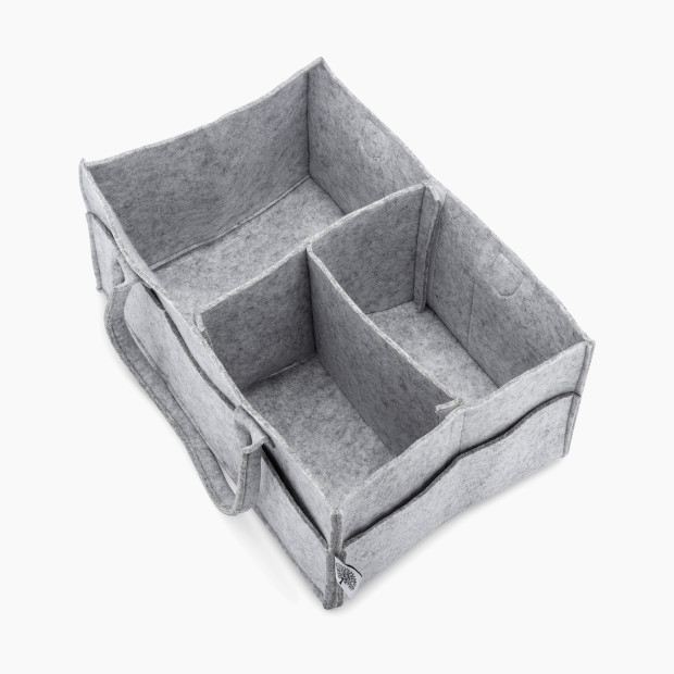 Parker Baby Co. Diaper Caddy - Gray, Large (16 X 10 X 7").