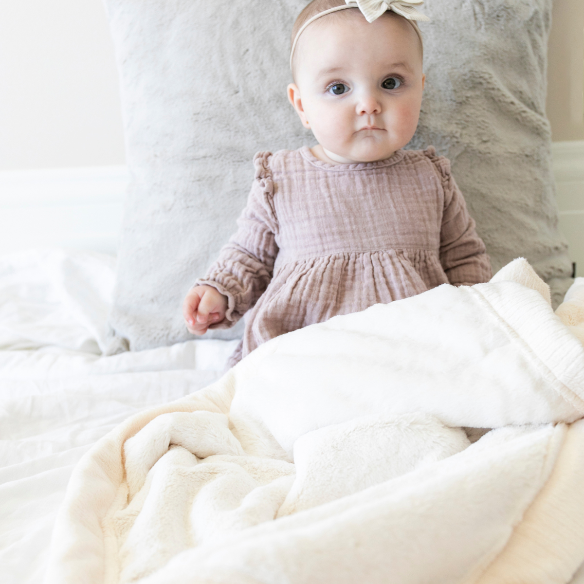 Saranoni Lush Mini Blanket Natural Babylist Shop