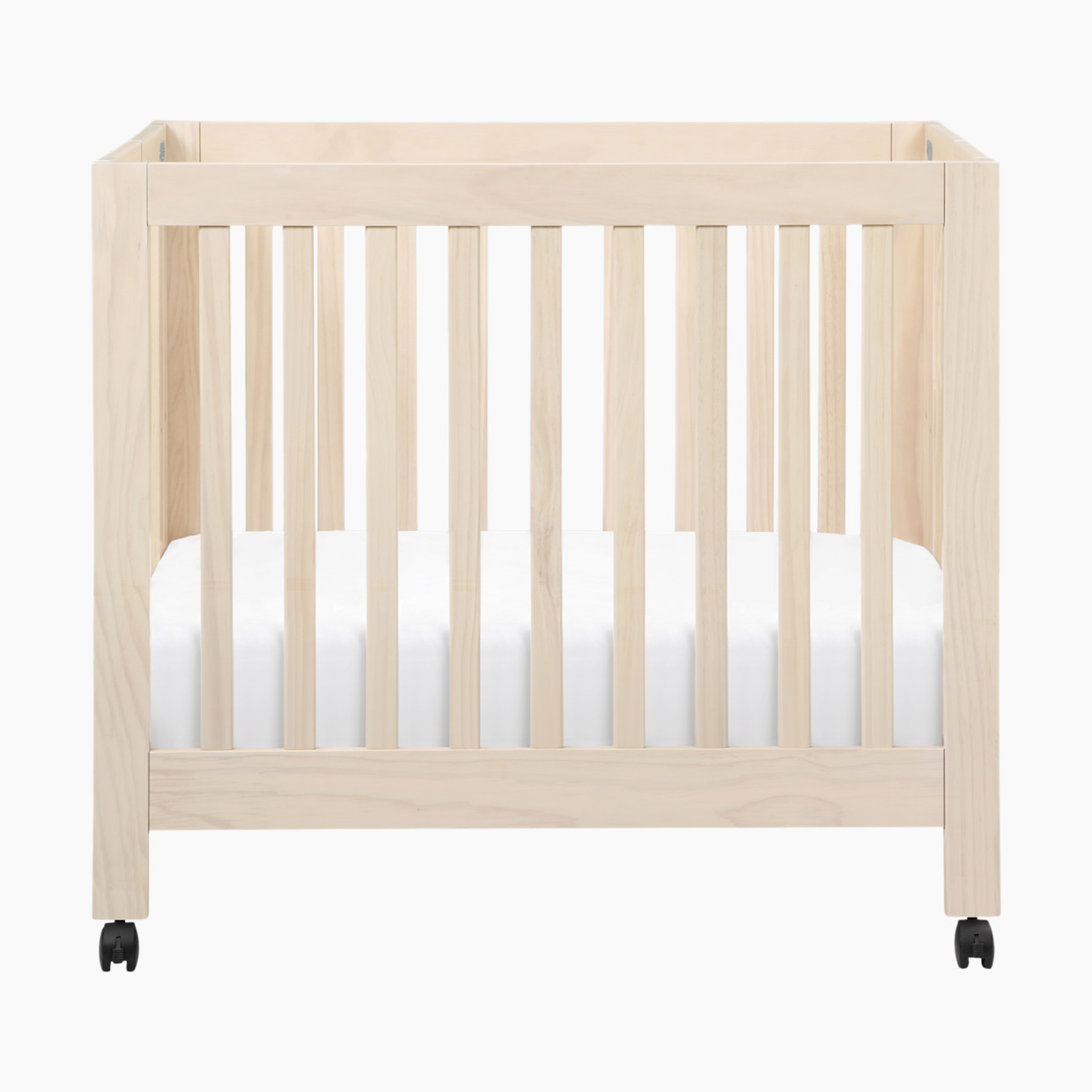 babyletto Origami Mini Crib - Washed Natural.