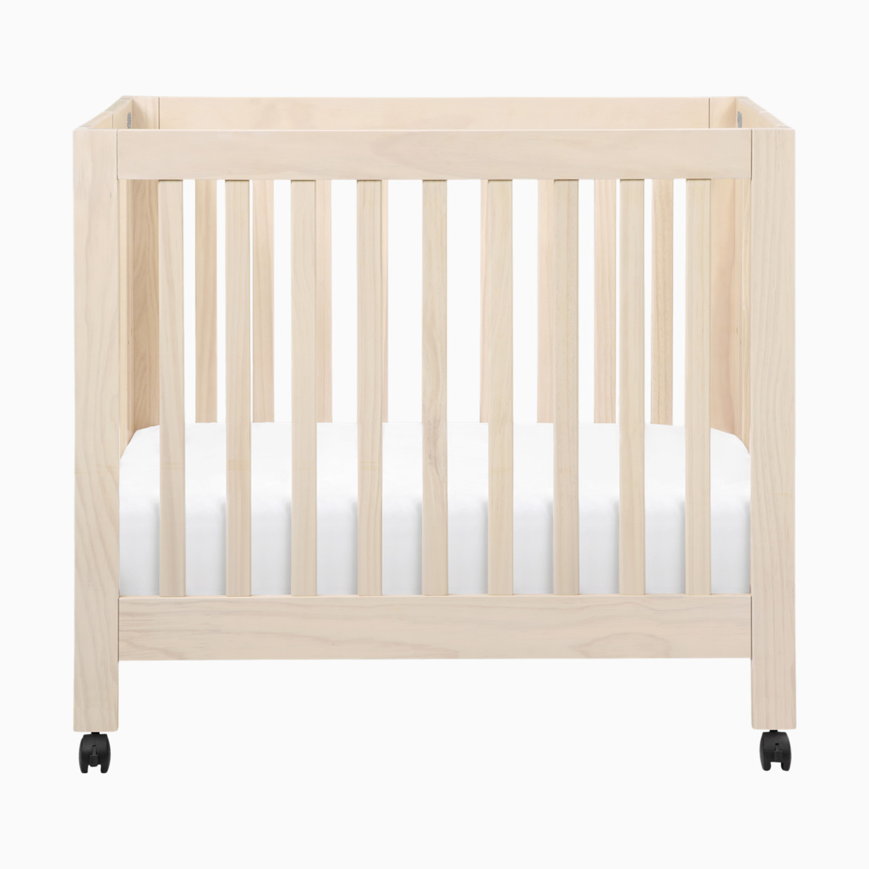 babyletto Origami Mini Crib - Washed Natural.