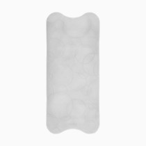 Ubbi Cushioned Non-Slip Bath Mat for Baby, Powerful Suction Cups, Baby Bathtub Time Essentials, Gray