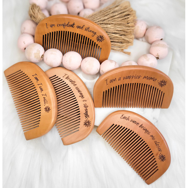 WhispersofZen Labor Comb with Birth Affirmations.