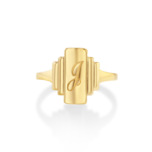 Real Fine Studio Edna Signet Ring.