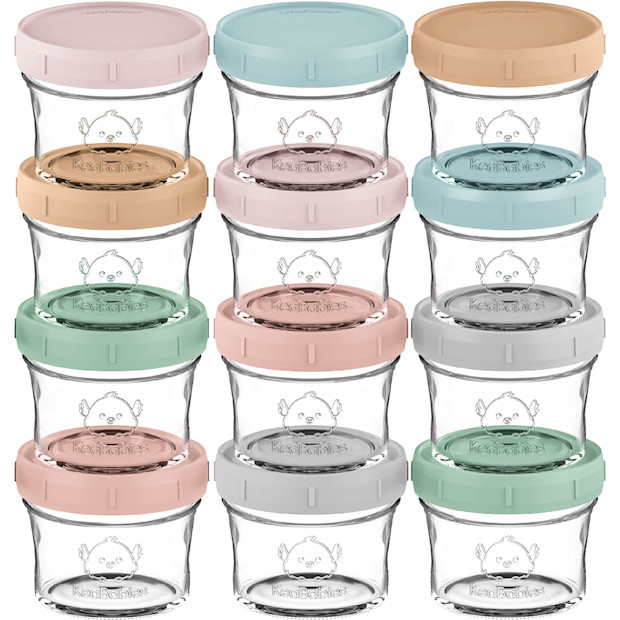 Baby Food Storage Glass Containers.
