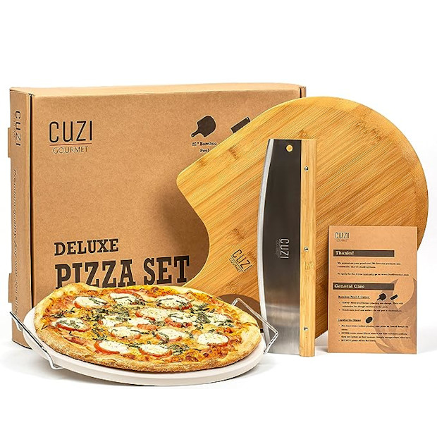 Cuzi Gourmet Pizza Stone Set.