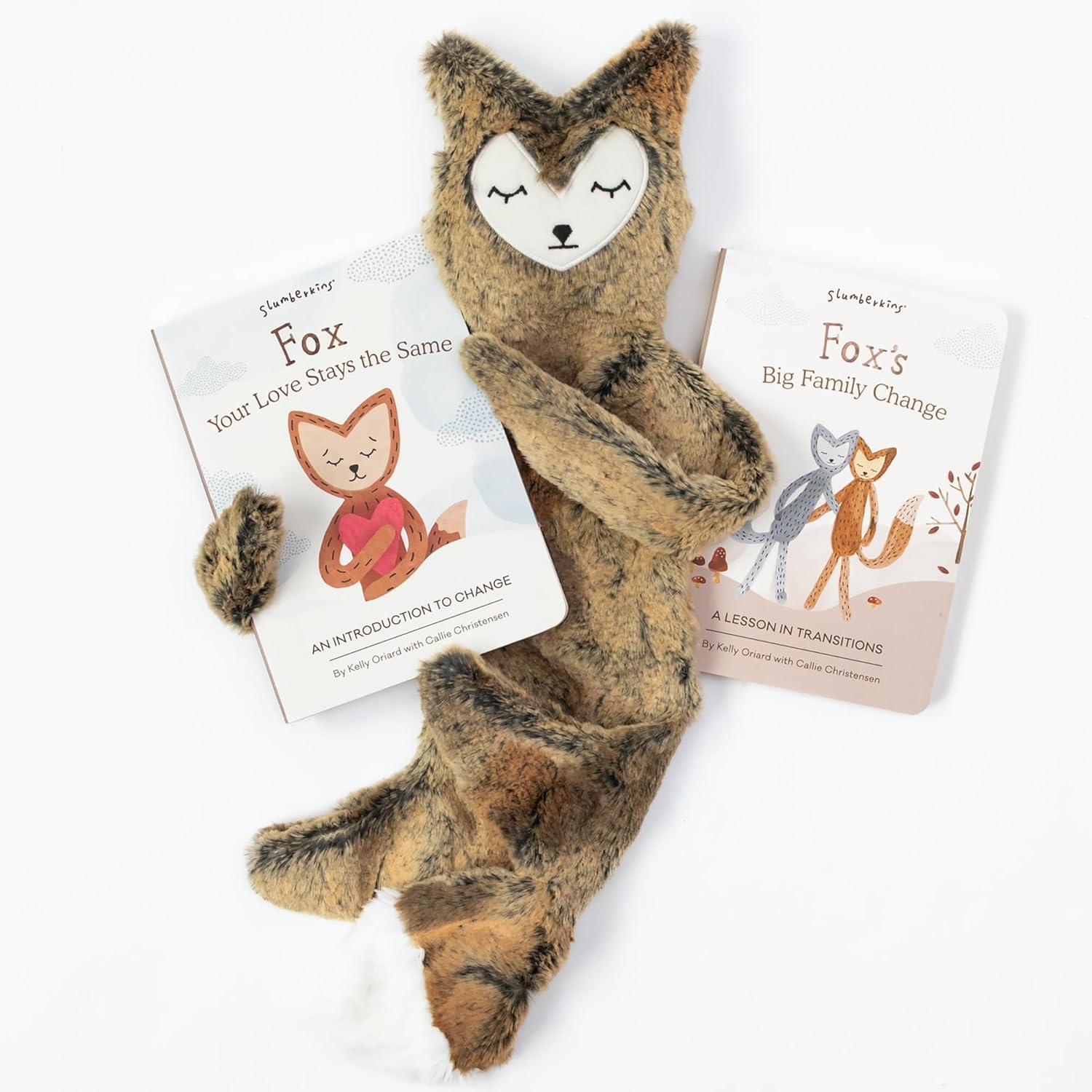 Fox Snuggler & 2 Board Books Complete Set Bundle.
