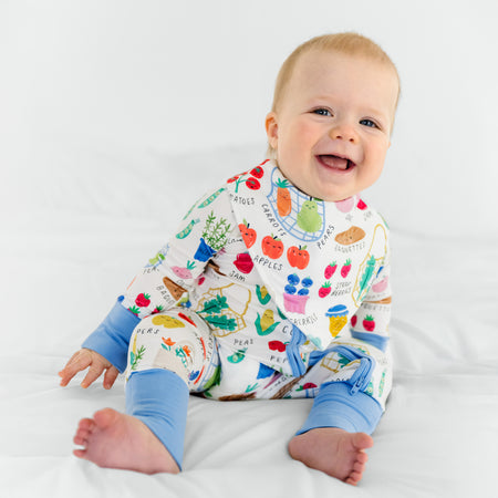 Little Sleepies Farmers Market Bandana Bib.