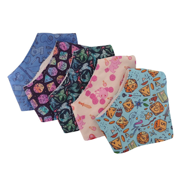 Needles and Thread DND Baby Bandana Bib.