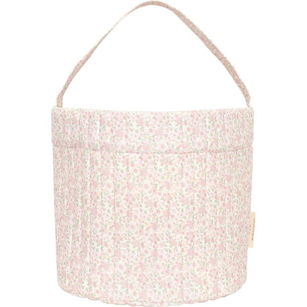 Antique Floral Quilted Easter Bucket.