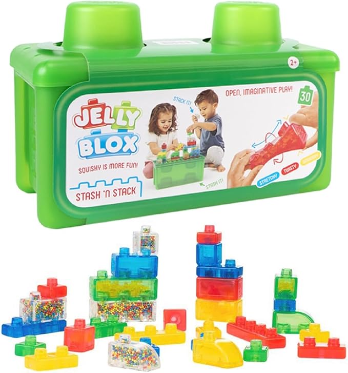 Jelly Blox Jelly Blox Stash N' Stack 2-in-1 Storage Case
