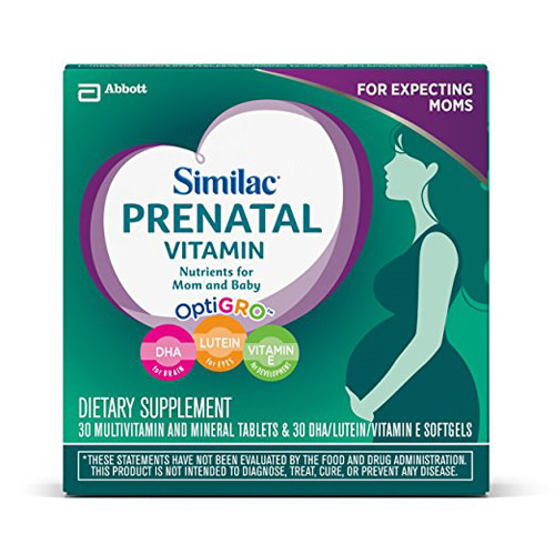 One A Day Multivitamínico prenatal 1 para mujeres, suplemento para antes,  durante y después del embarazo, incluyendo vitaminas A, C, D, E, B6, B12 y