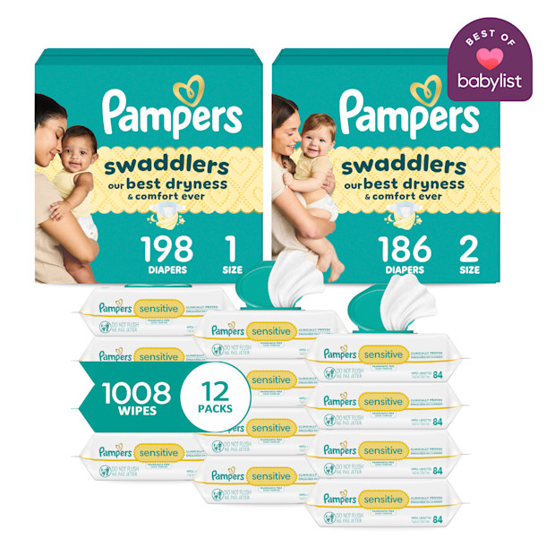 Pampers Swaddlers Starter Kit (2 Month Supply).