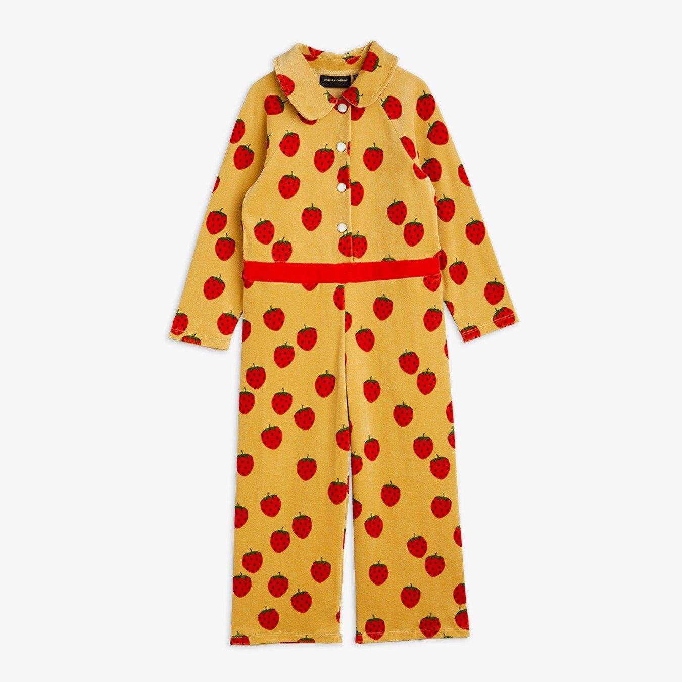Strawberries Velour Jumpsuit.