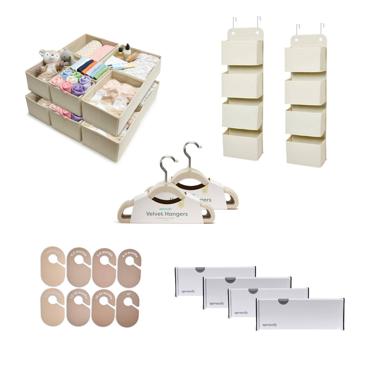 Sprucely Essential Nursery Organization Bundle.