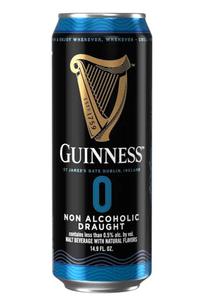  Guinness 0 Non-Alcoholic Beer, 4-Pack.
