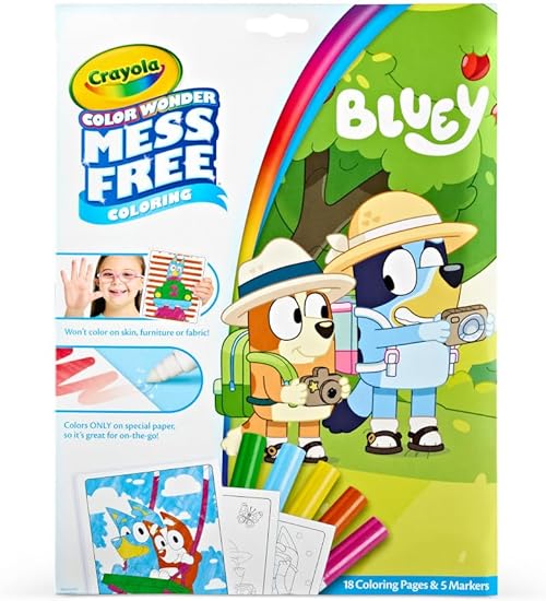 Crayola Bluey Color Wonder Coloring Set.