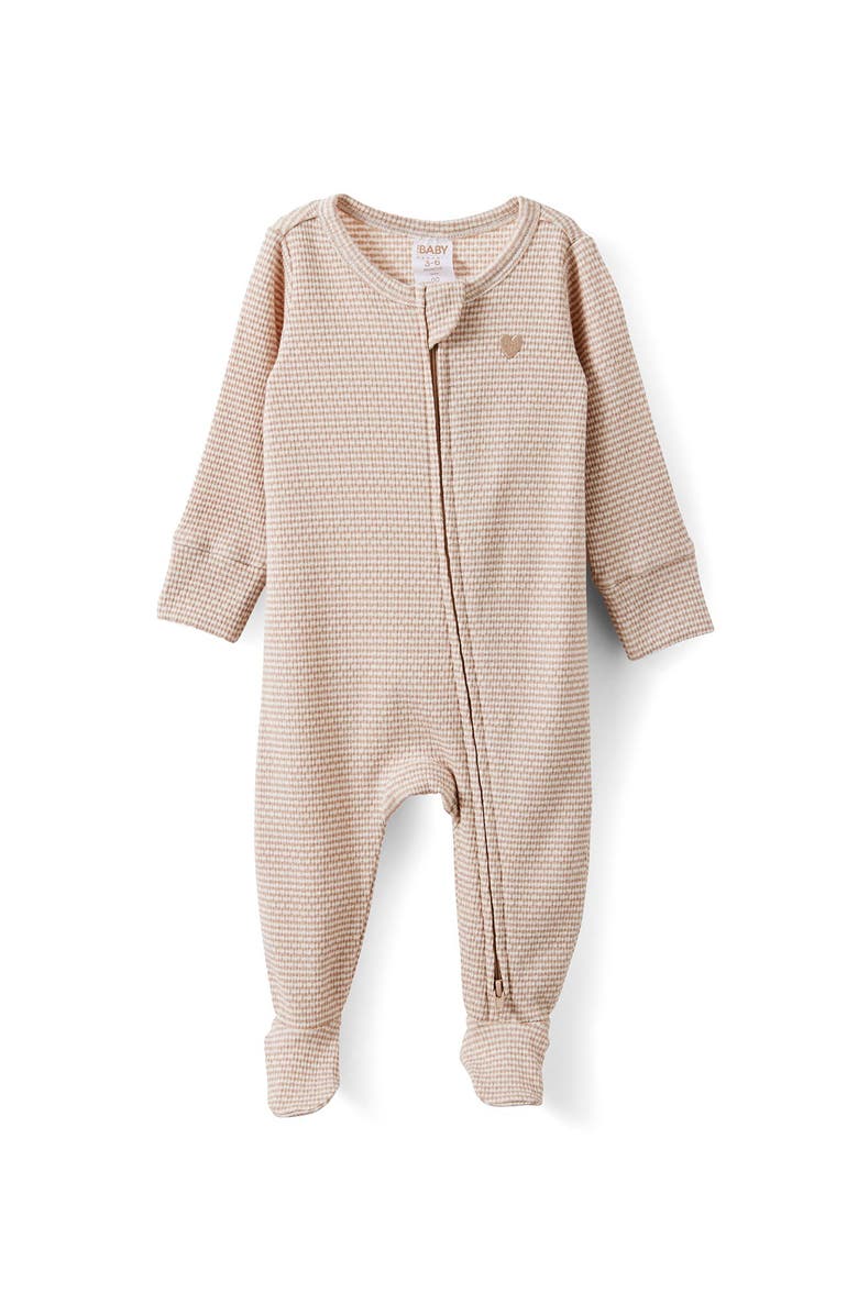 Organic Pointelle Zip All In One Romper.