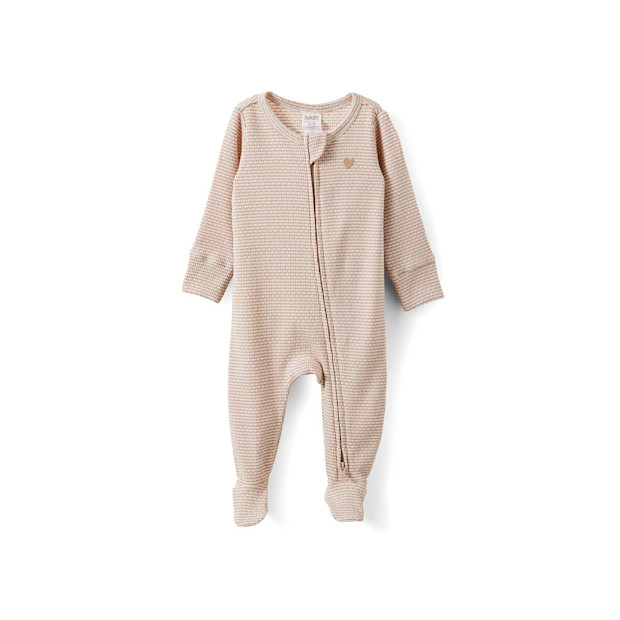Organic Pointelle Zip All In One Romper.