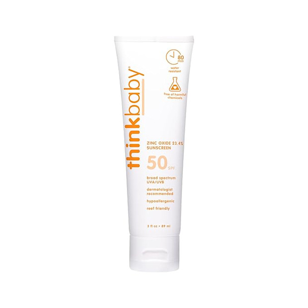 Thinkbaby SPF 50+ Baby Mineral Sunscreen.