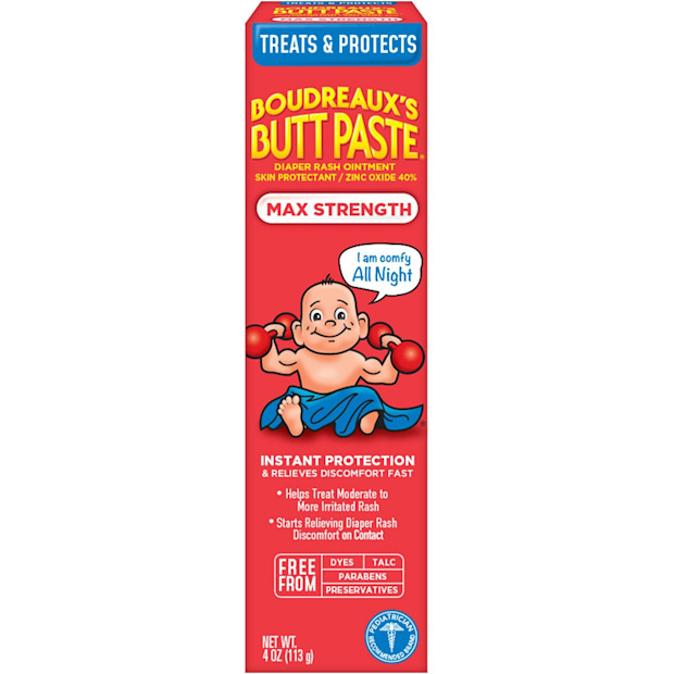 Boudreaux's Butt Paste Maximum Strength Diaper Rash Cream.