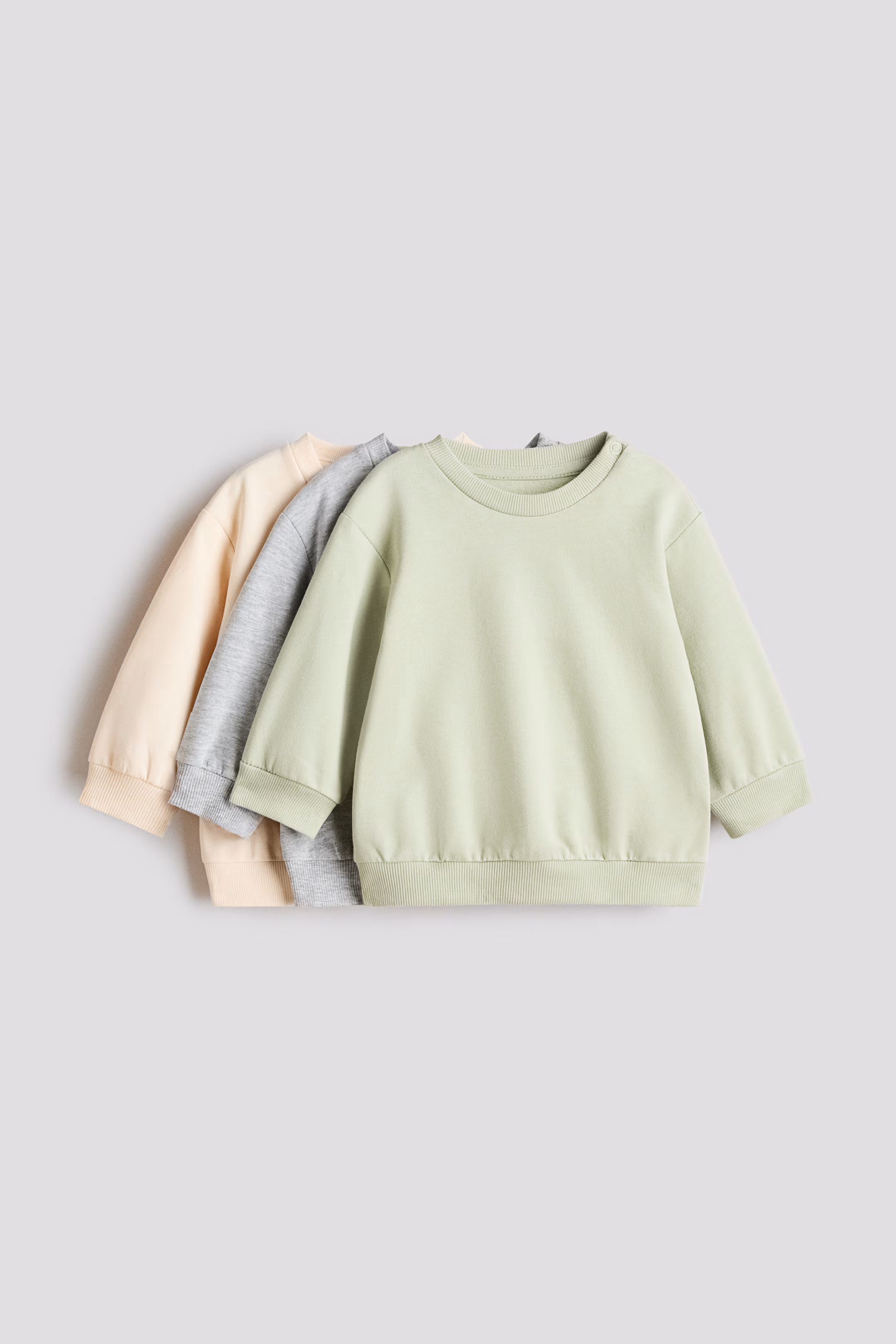 H&M 3-pack Cotton Sweatshirts.