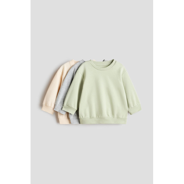 H&M 3-pack Cotton Sweatshirts.