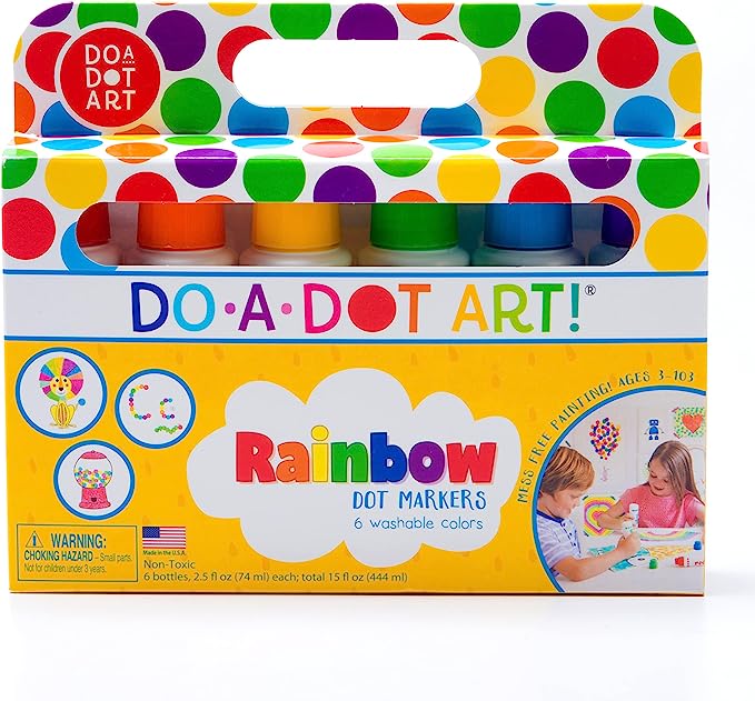 Do A Dot Art! Rainbow Washable Paint Markers.