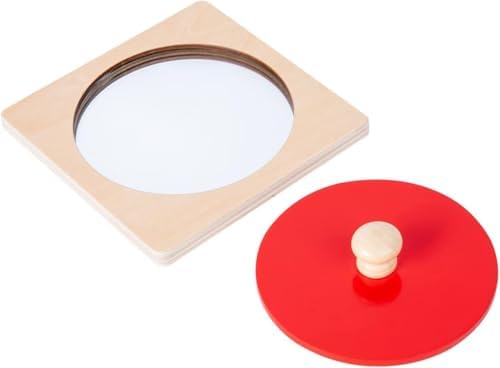 Adena Montessori Montessori Mirror Peekaboo Knob Puzzle.