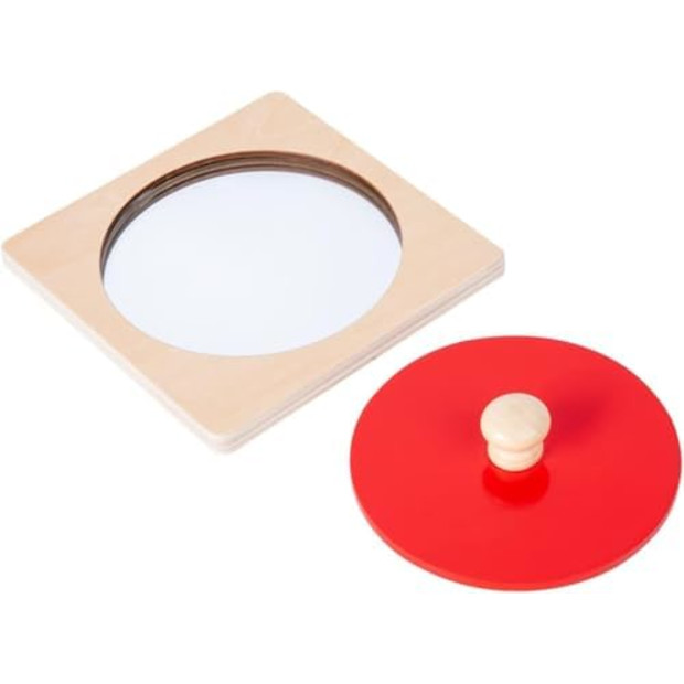Adena Montessori Montessori Mirror Peekaboo Knob Puzzle.