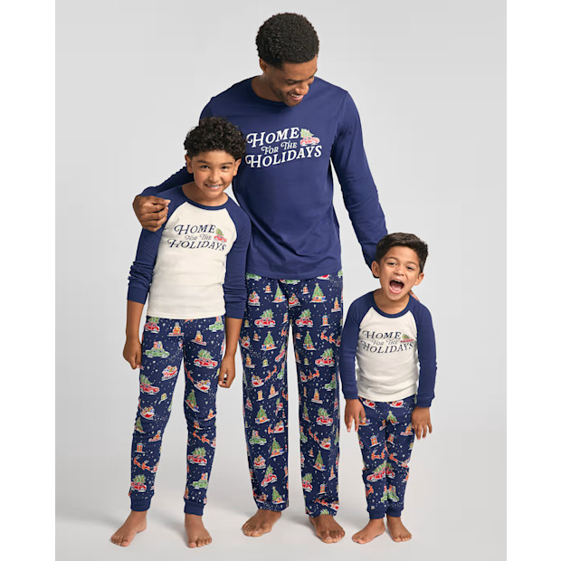 Matching Family Pajamas - Home For The Holidays Collection.