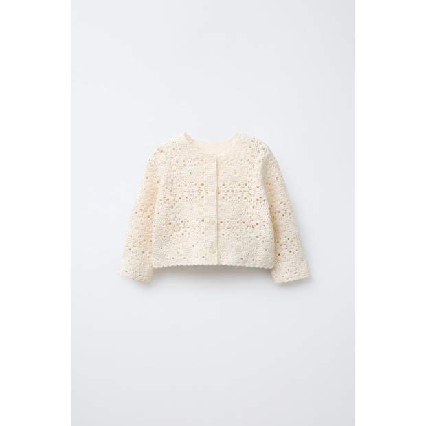 Crochet Knit Cardigan.