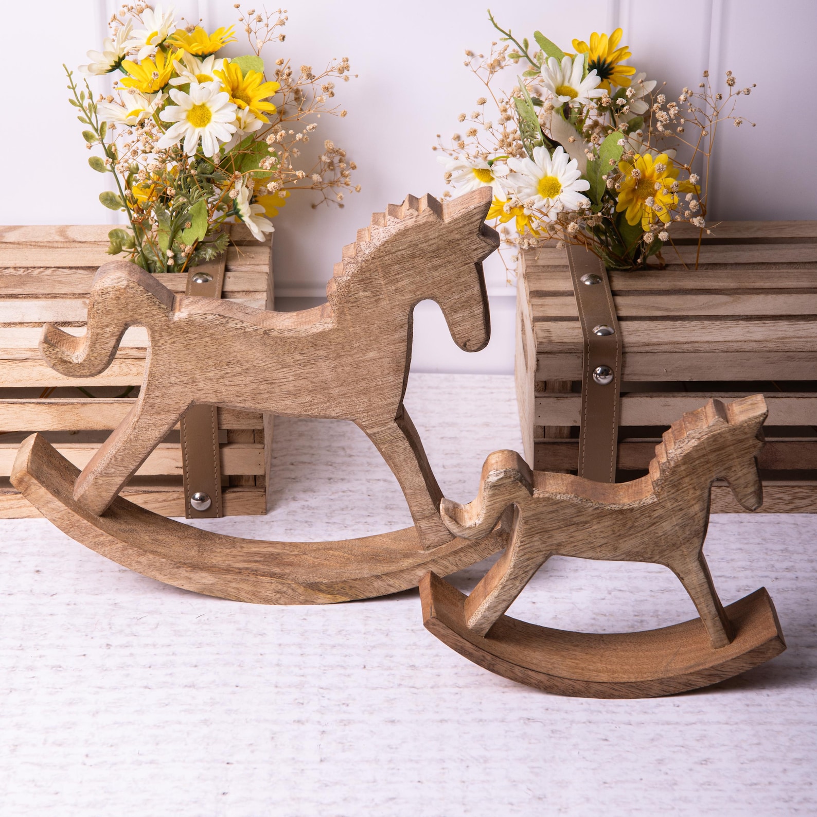 Vintage Wooden Small Rocking Horse.