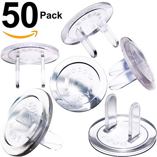 Wappa Baby Ultra Clear Outlet Covers, pack of 50 - $9.99.