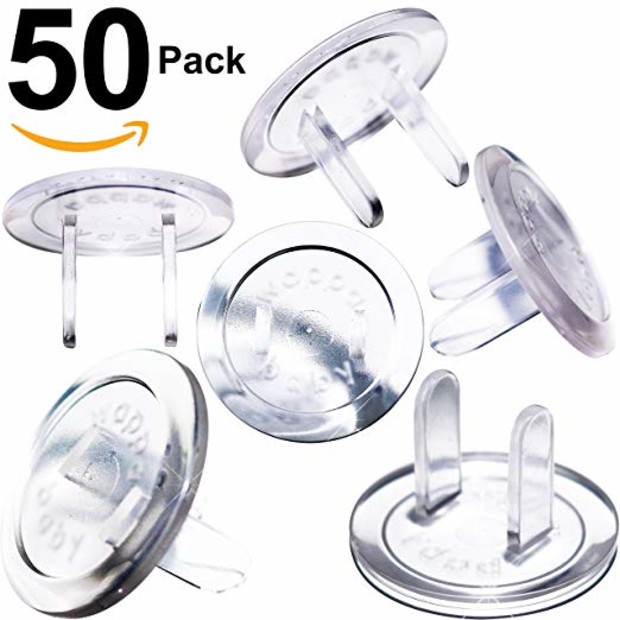 Wappa Baby Ultra Clear Outlet Covers, pack of 50 - $9.99.