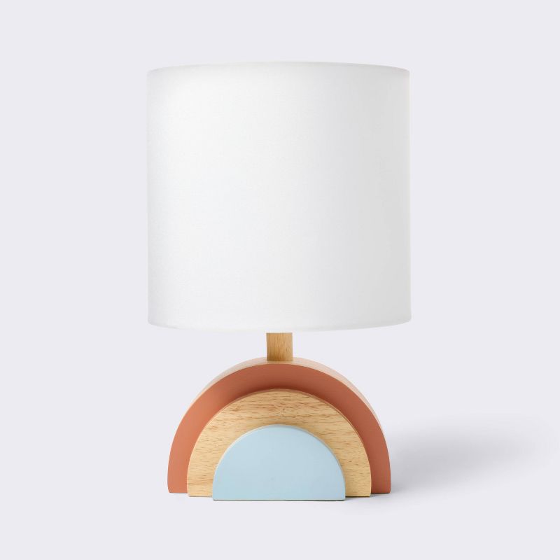 Cloud Island Wooden Rainbow Table Lamp.