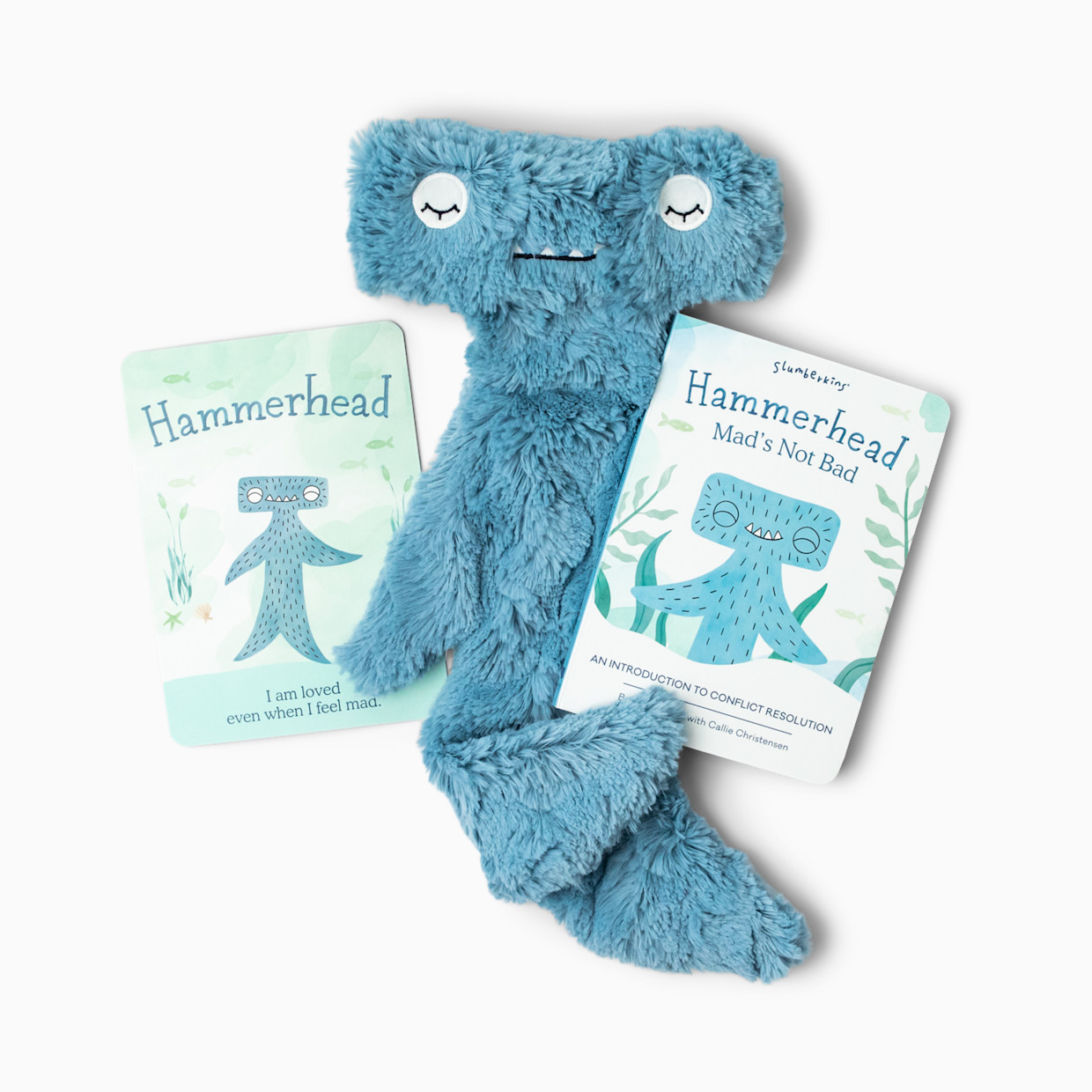 Slumberkins, Inc. Plush Snuggler & Book Bundle - Hammerhead's Conflict Resolution.